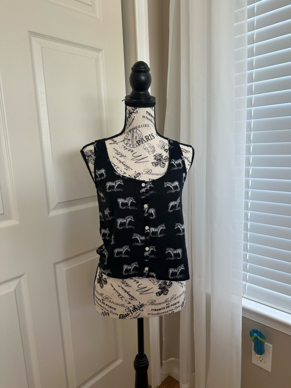 Aeropostale Animal Print Zebra Tank Top